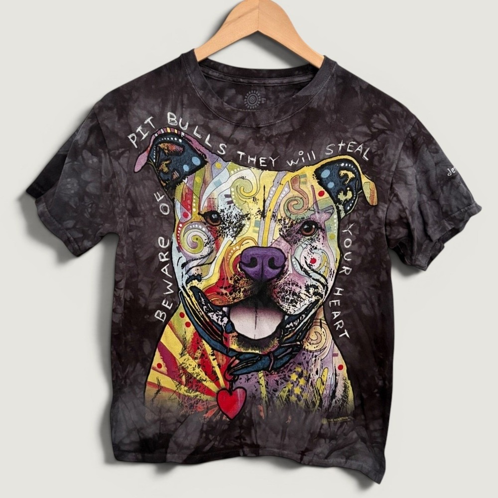 The Mountain Pit Bull Steal Your Heart Tie Dye Graphic Shirt Sz S Arizona Jerome